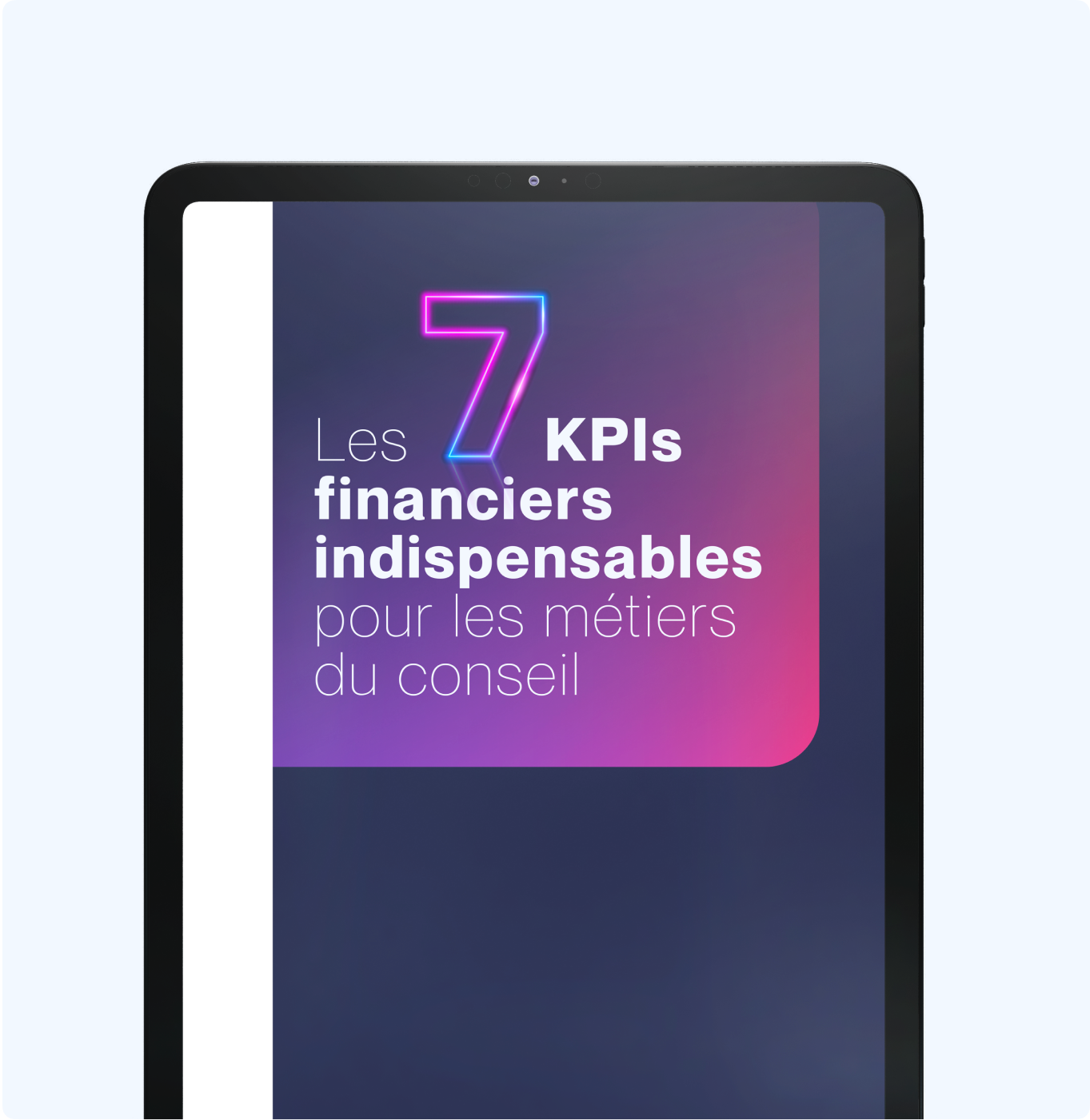 KPIs financiers société de conseil