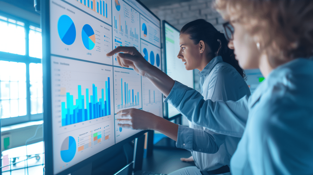 Analizzare i dati da dashboard e grafici digitali