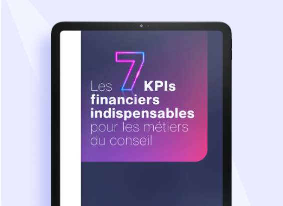 KPIs financiers société de conseil